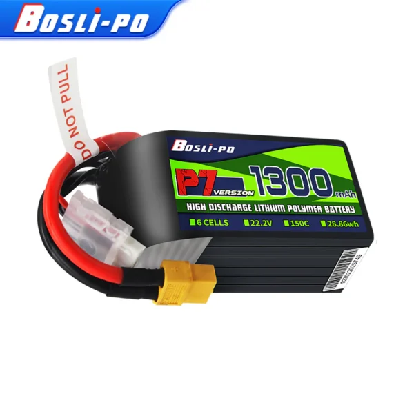 Boslipo P7 1300mAh 150C 6S FPV Battery