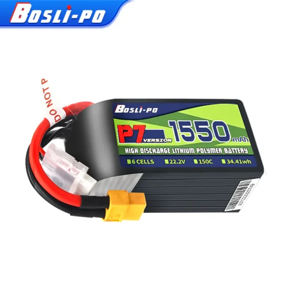 Boslipo P7 1550mAh 150C 6s FPV Battery