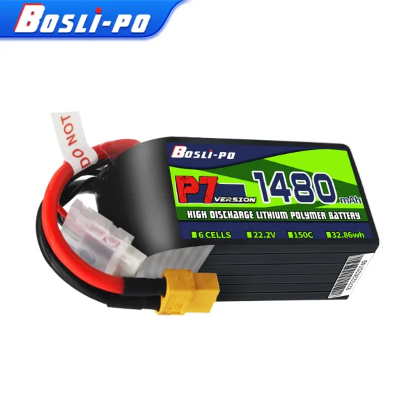 Boslipo P7 1480mAh 150C 6S FPV Battery